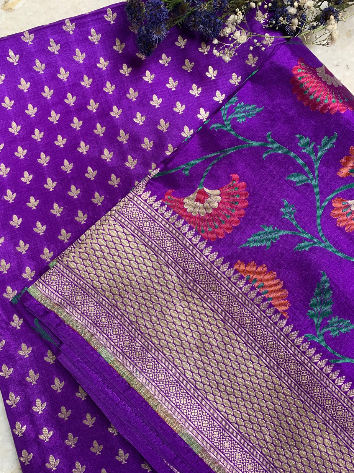 Kadhwa Katan Silk Meena Jaal Suit Sets