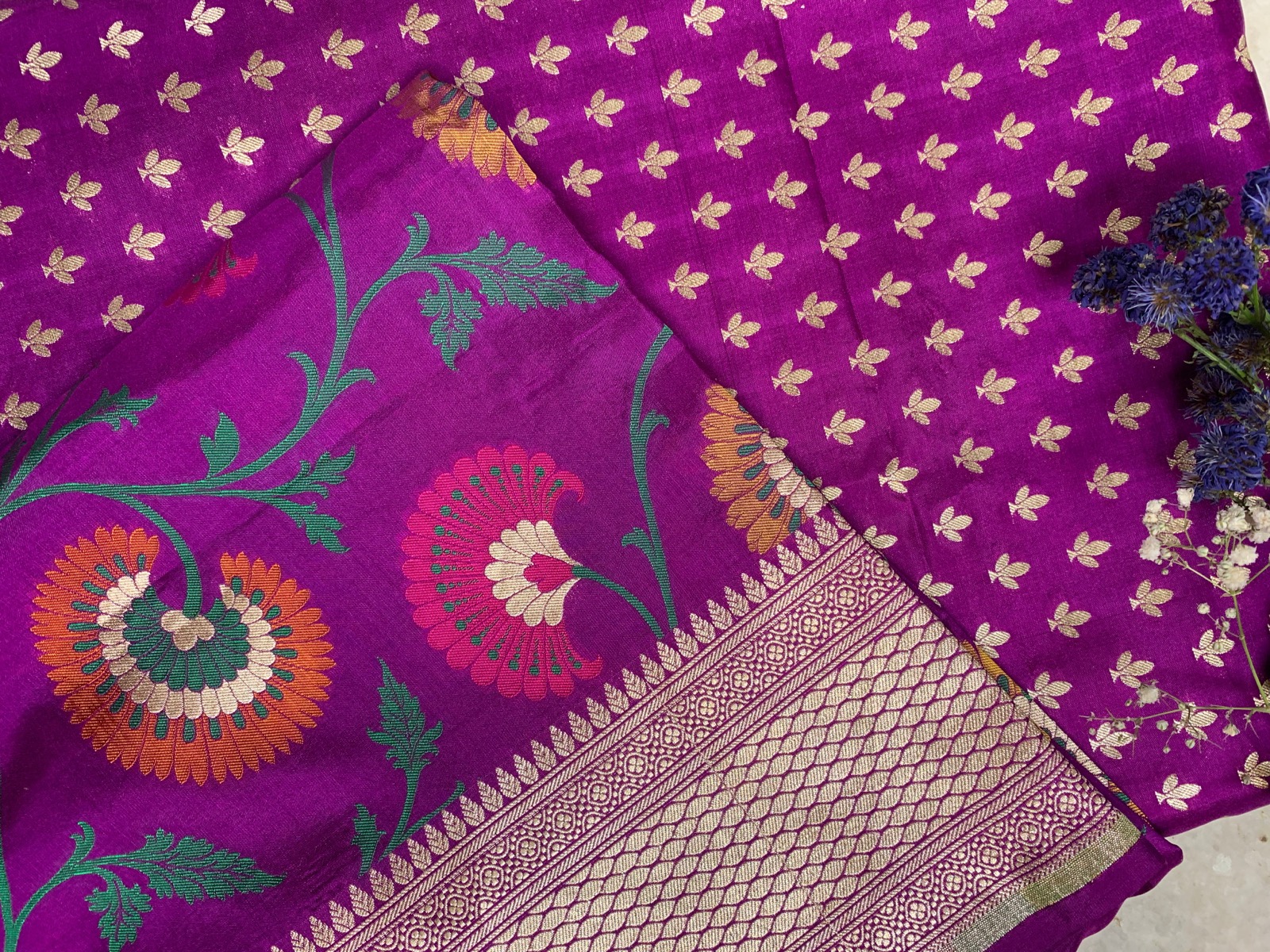 Kadhwa Katan Silk Meena Jaal Suit Sets