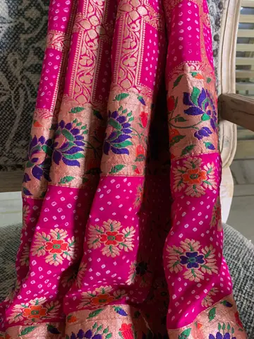 Bandhani Garchola Georgette Dupatta