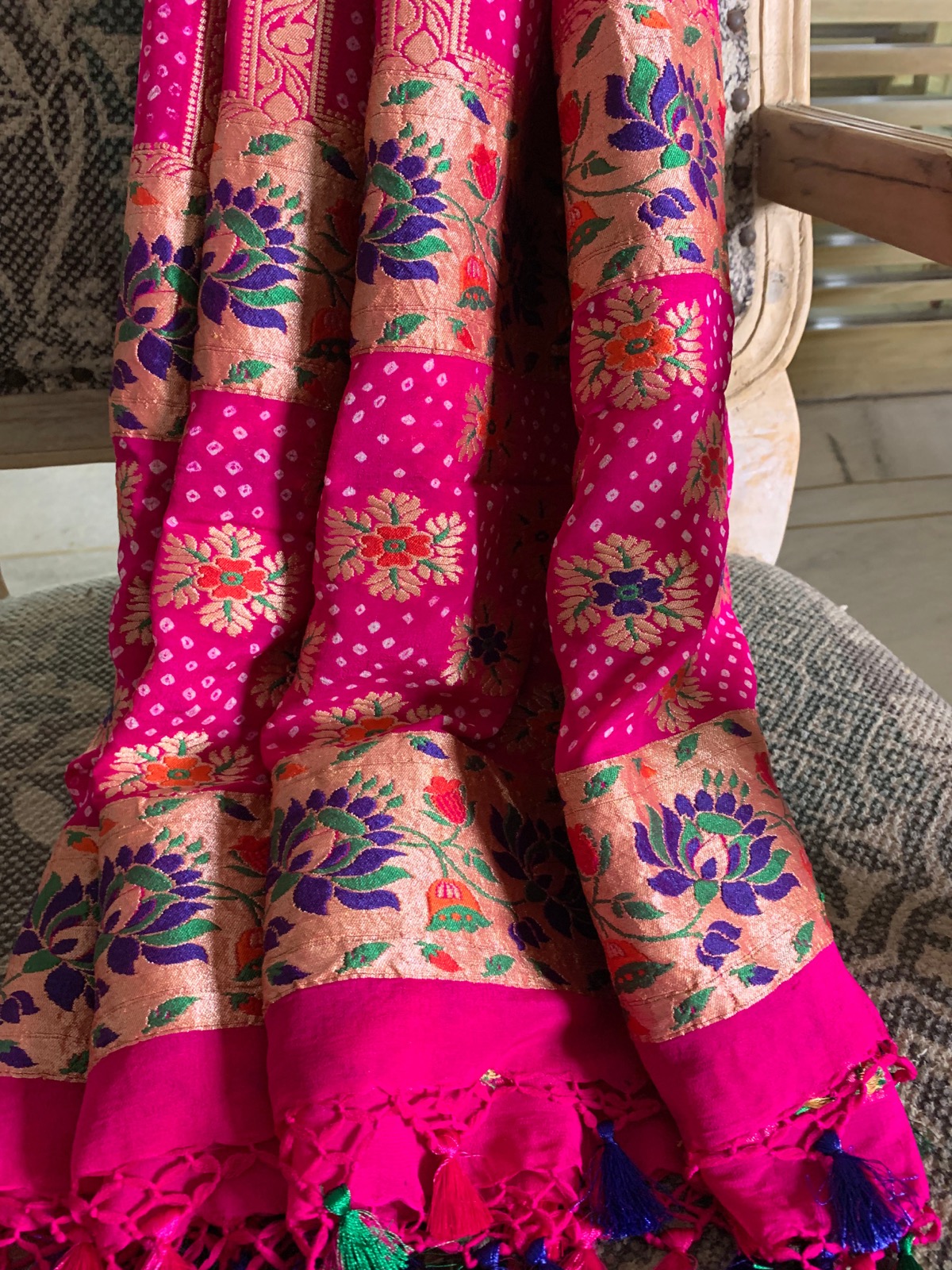 Bandhani Garchola Georgette Dupatta