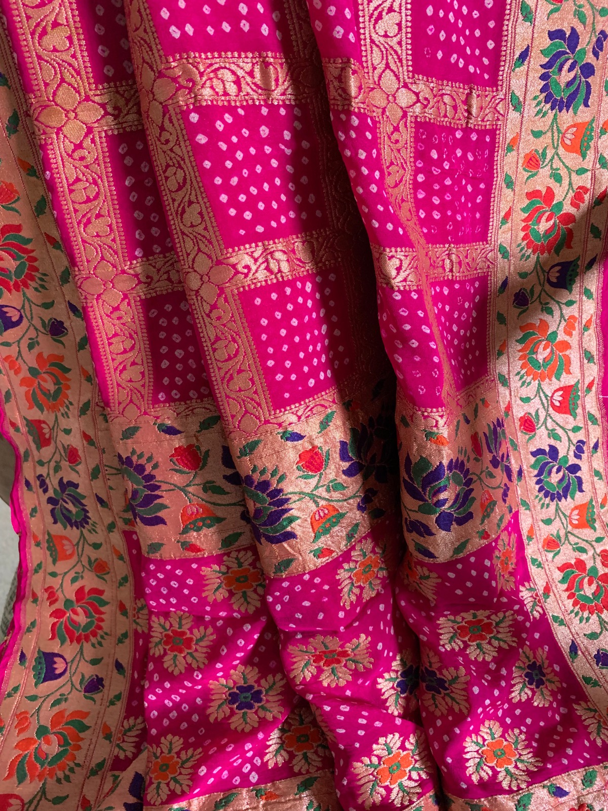 Bandhani Garchola Georgette Dupatta