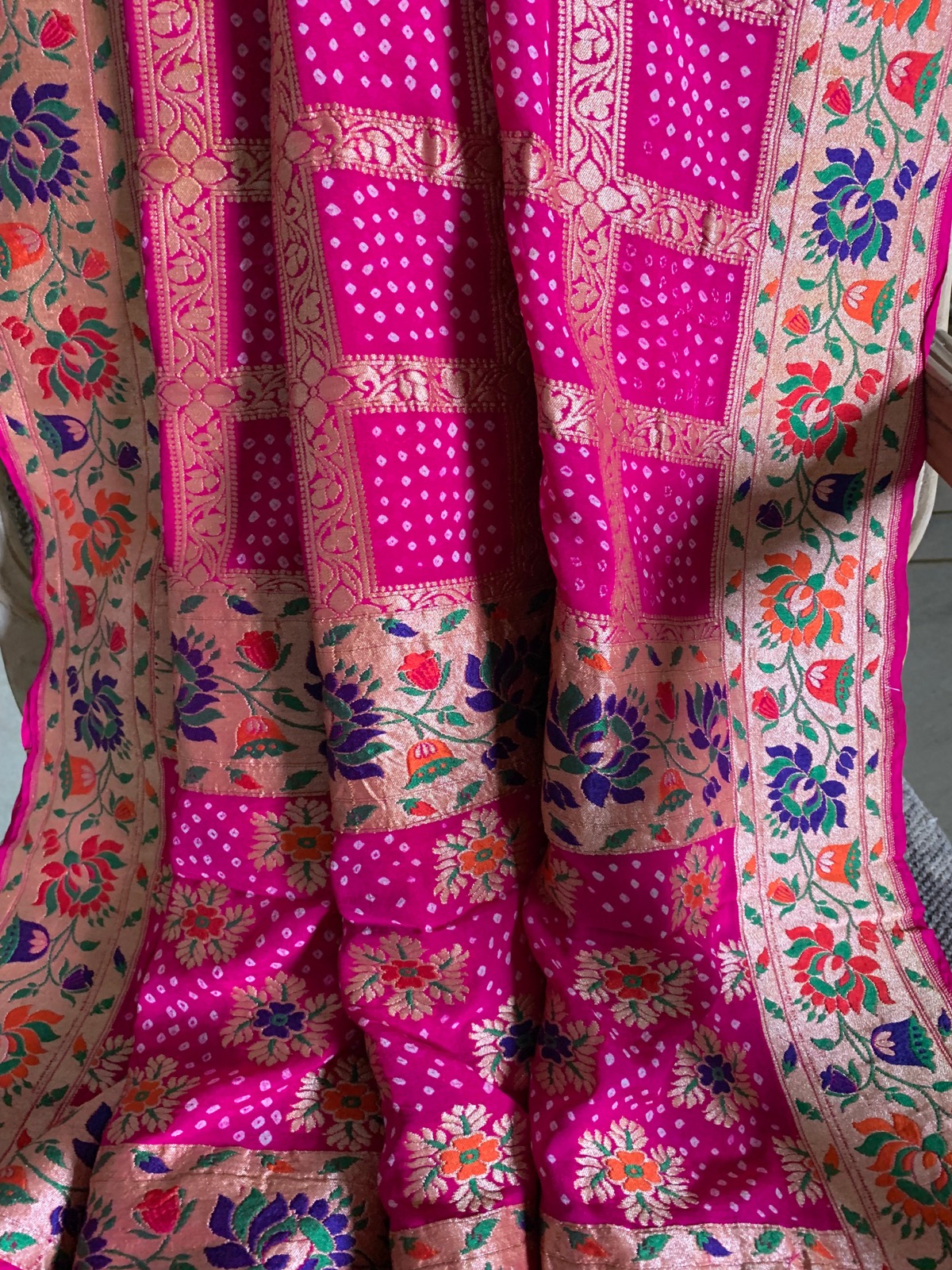 Bandhani Garchola Georgette Dupatta