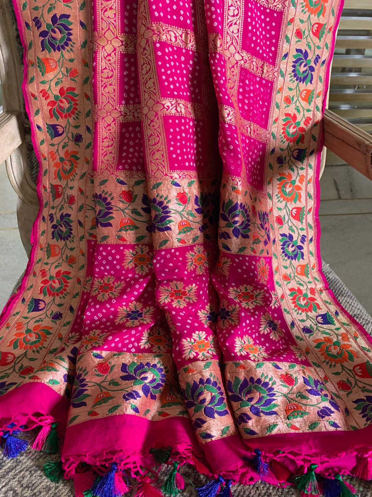 Bandhani Garchola Georgette Dupatta