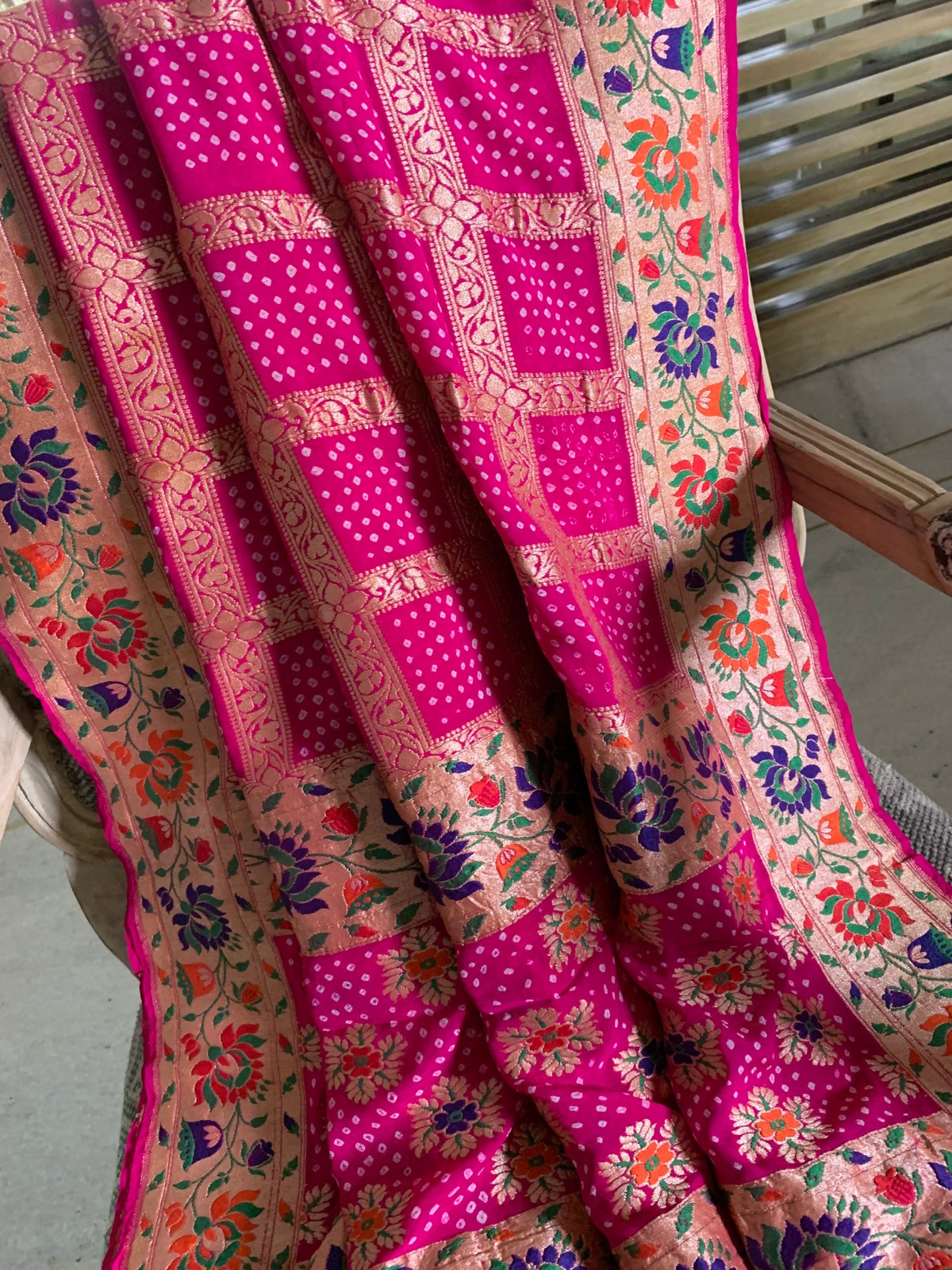 Bandhani Garchola Georgette Dupatta