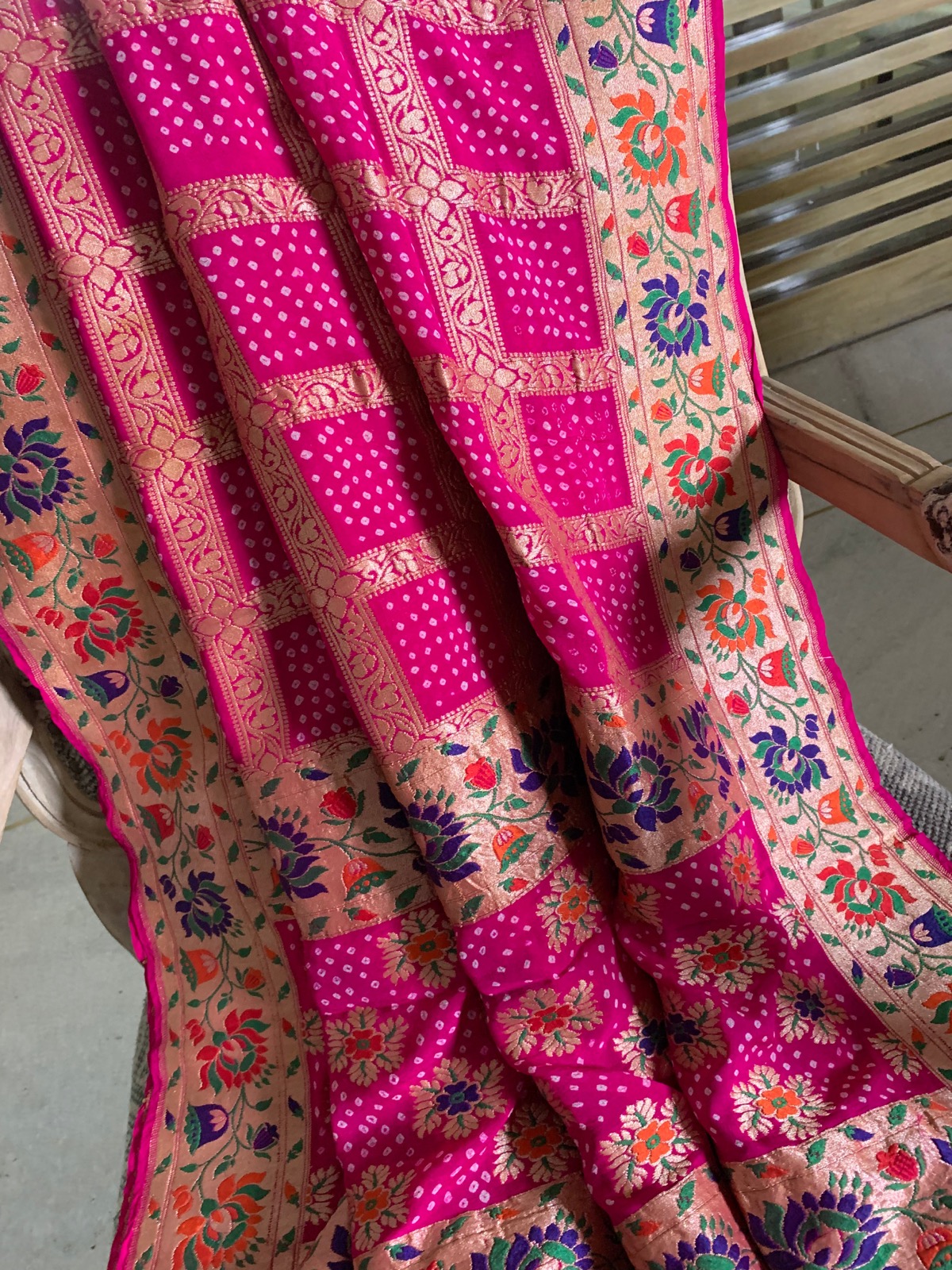Bandhani Garchola Georgette Dupatta